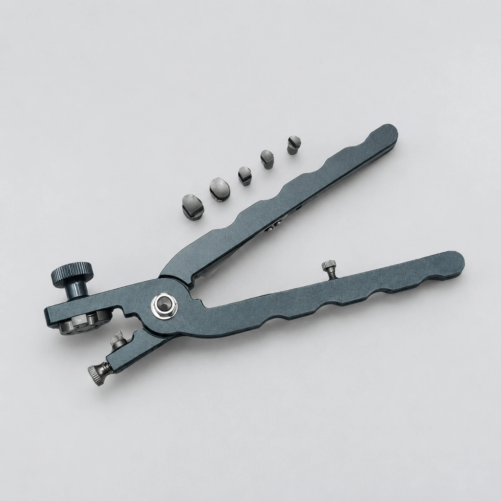 Tool Manual Watch Strap Notch Cutter with Interchangeable Dies Metal Leather Plier with Adjustable Screws High Quality