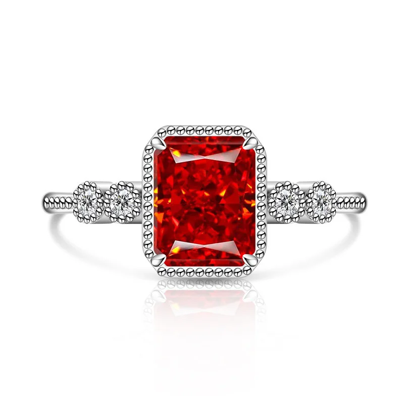 

Модное кольцо Papalacha из стерлингового серебра 925 пробы с ледяным цветком и кольцом с кристаллом циркона, подарок на день рождения, годовщину вечеринки