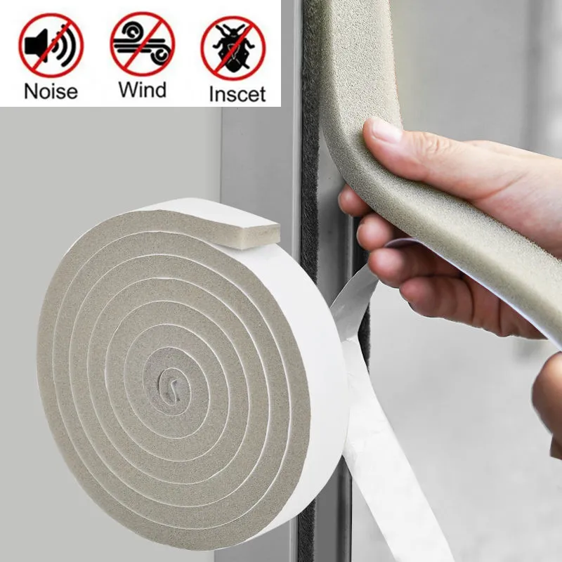 Door Window Sealing Strips Sound-Proof Foam Weatherstrip Noise Insulation Draft Excluder Bottom Seal Strip Blocker Wind Guard