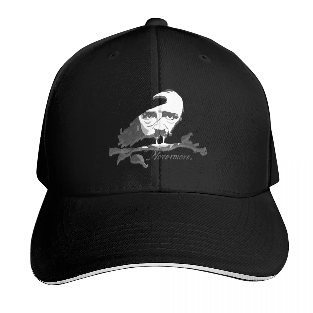 Edgar Allan Poe - Raven Nevermore Baseball Cap Moisture Wicking Quick Dry Curved Brim Classic Fit Low Profile Unstructured
