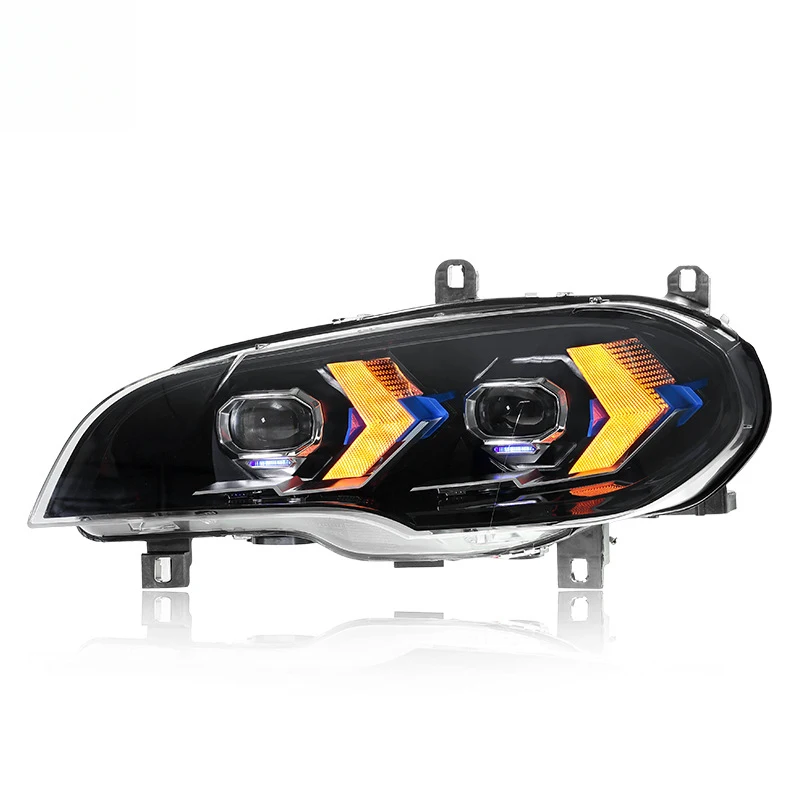 

Подходит для фар BMW X5 E70 2007-2013 годов выпуска, модифицированных под новые светодиодные линзы X5 с дневными ходовыми огнями.