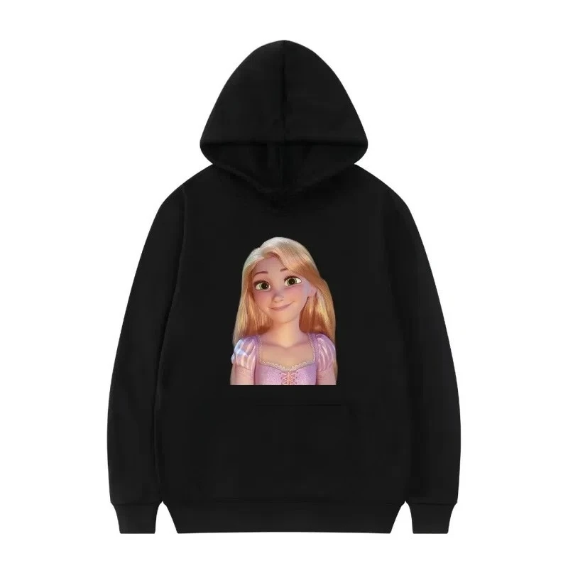 

Cute and Simple Character Image Cartoon Print Pure Comfortable Hoodie Casual Versatile Autumn and Winter Top Suitable for Girls