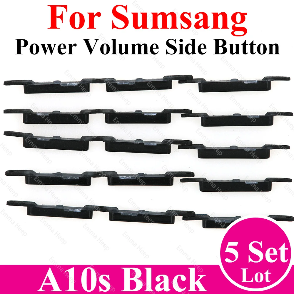 5set for Samsung A03S A10 A10S A20 A20S Power Volume Side Button Key Phone Housing On Off Up Down Replace Repair Parts