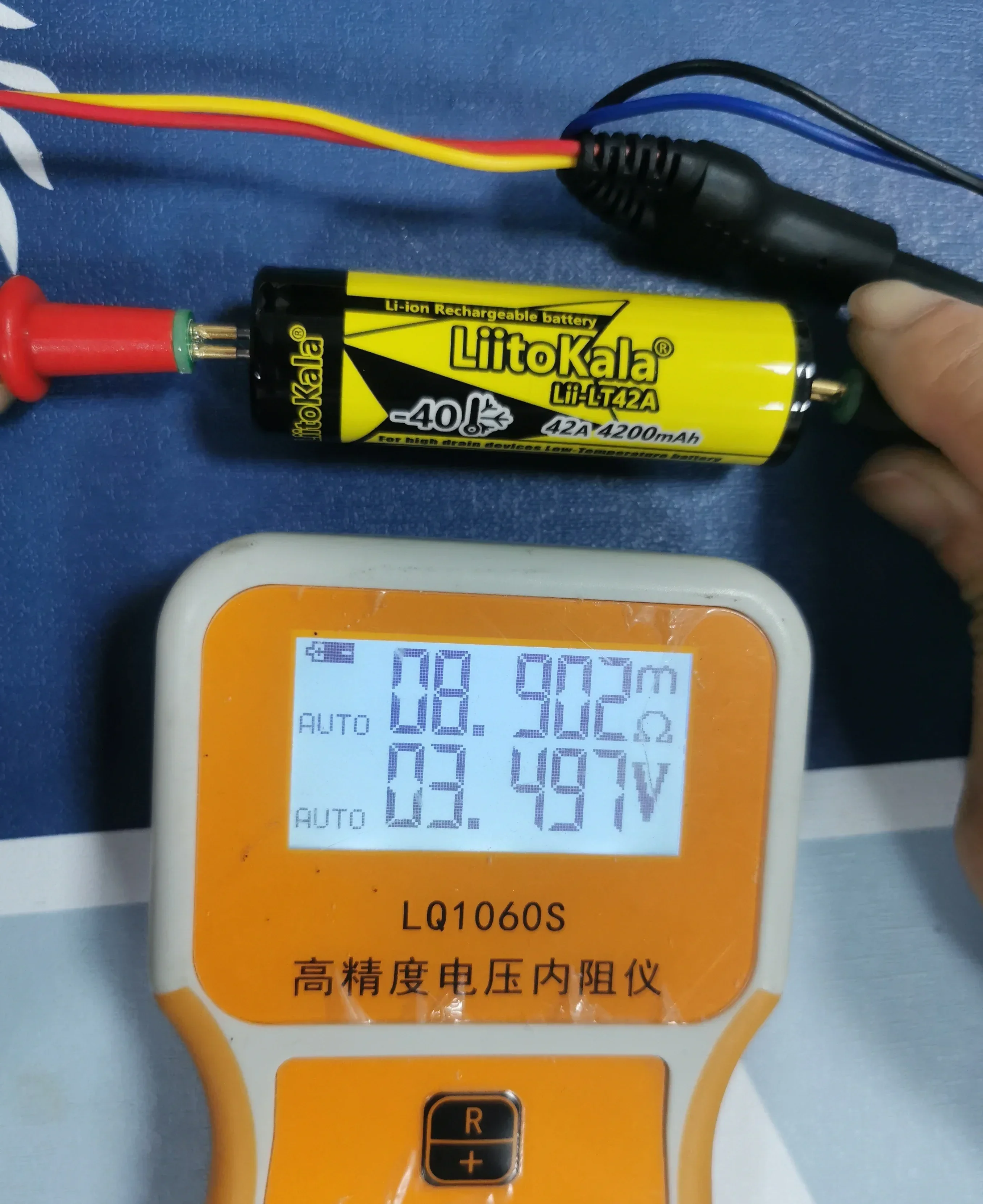 3.7V 21700 Original LiitoKala Lii-LT42A  4200mah  Rechargeable Battery 45A High Power Discharge for -40° Low-temperature battery