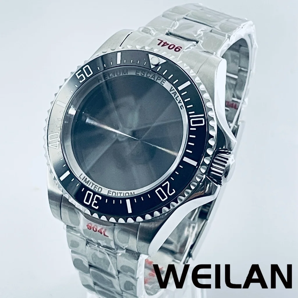 أجزاء حافظة ساعة كريستال ياقوتية مقاومة للماء 44 ملم SEA Big DEEP Homage، متوافقة مع NH34، NH35، NH36، NH38، NH70، وNH72