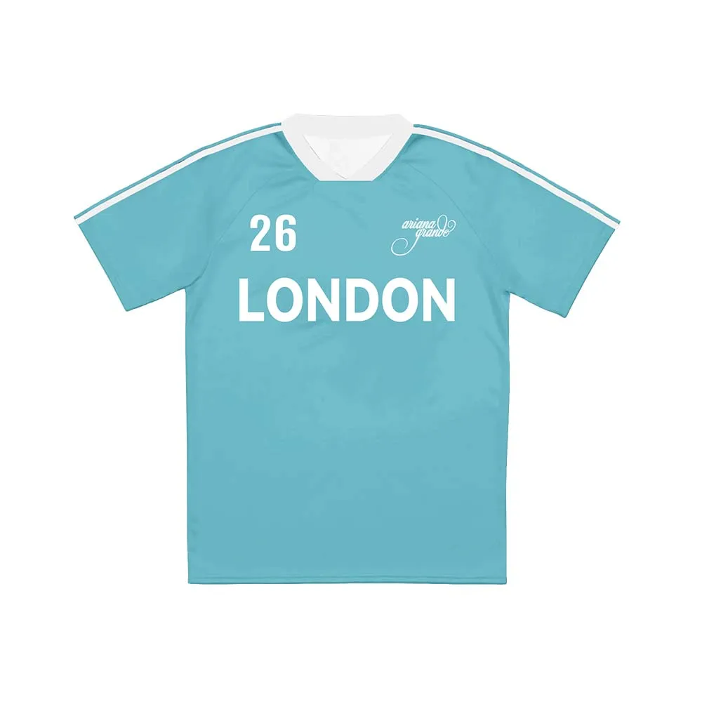 The Eternal Sunshine Tour Soccer Jersey Singer Ariana Grande Design Football Tees V-neck Short Sleeve Loose Male T-shirt Unisex