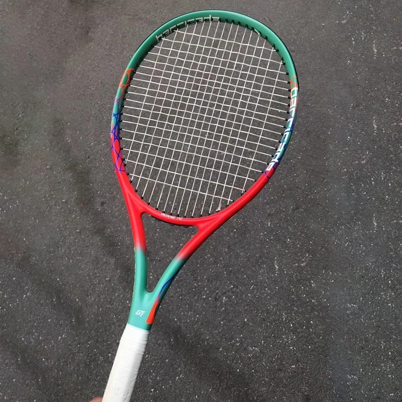 

Portable Tennis Rackets Full Carbon Durable Tennis Rackets High Elasticity Durable Training Racket Professional Racquet Sports