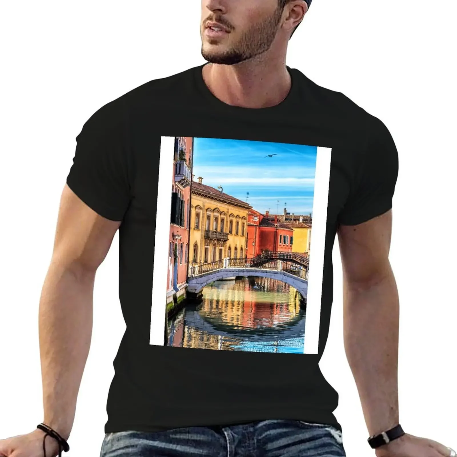 

Venice Italy. Venice canals T-Shirt graphic t shirts boys animal print summer tops plain t shirts men