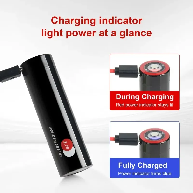 5000Mah Soshine 21700 Multi-function Lithium Battery Li Ion Rechargeable Battery 3.7V 5000mAh Type-C Input and Output 5V