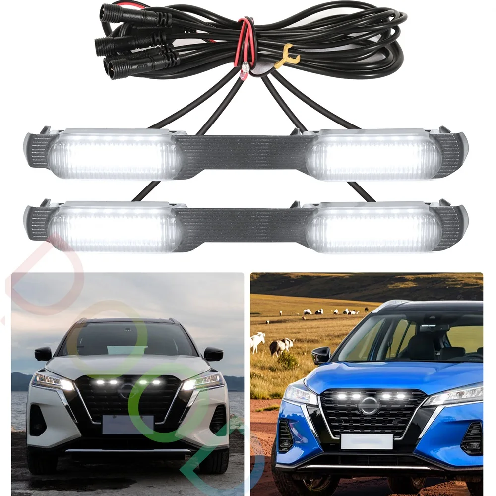 

Передний бампер, гоночные грили, решетка, подходит для Nissan Kicks 2021 2022 2023 2024, решетка, фонари, аксессуары