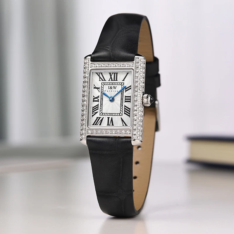 Reloj Mujer Luxury Brand CARNIVAL New Ultra-thin Square Watch Women Waterproof Genuine Leather Strap Retro Ladies Quartz Watches