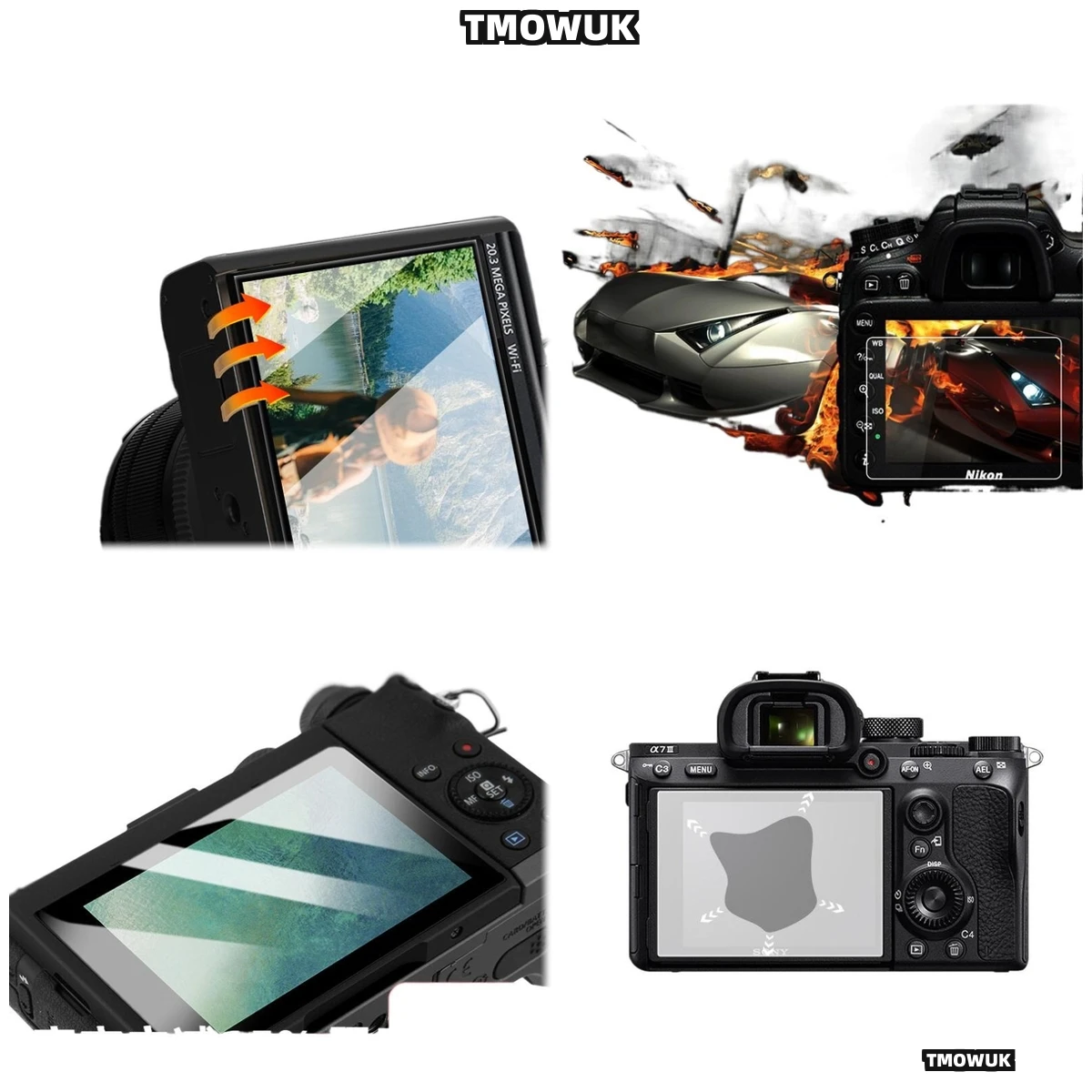 

For RX100M2 RX100M3 RX100M4 RX100M5 RX100M7 RX1 Tempered Glass LCD Screen Protector 9H Film