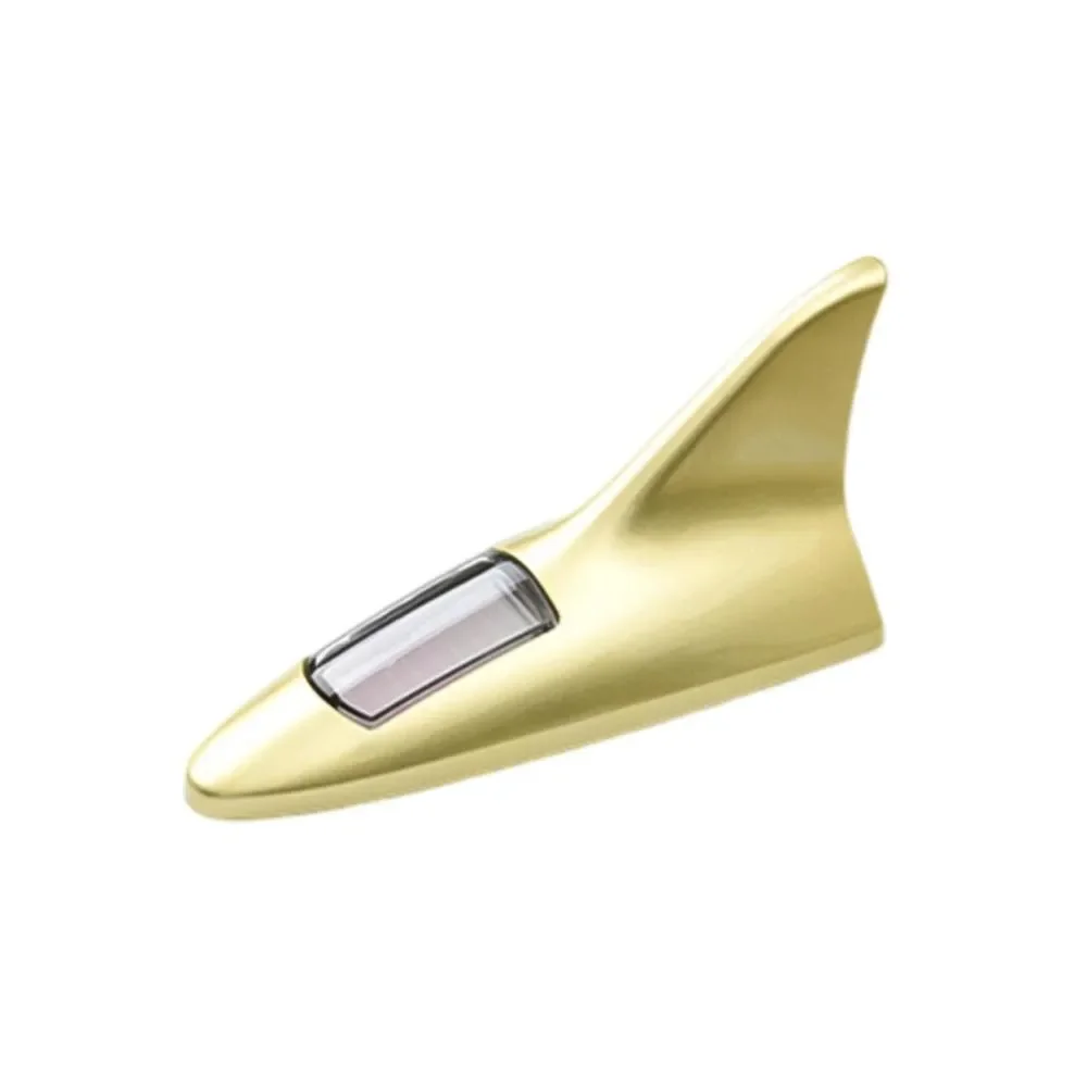 8 LED Car Solar Energy Shark Fin Antenna LED Warning Tail Lights Auto Roof Decorative Anti-Tailing Flash Strobe Light