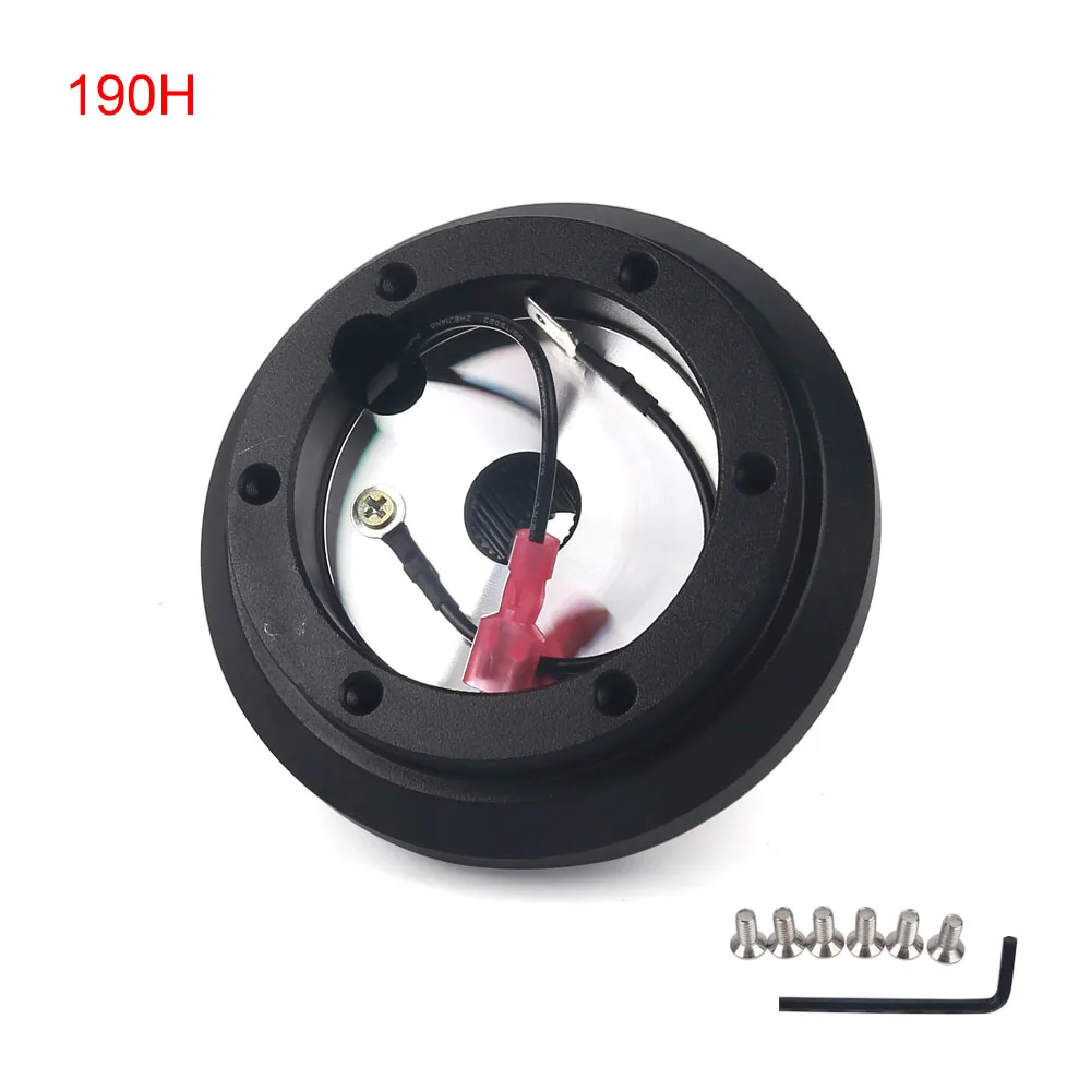 190H Aluminum Steering Wheel Boss Kit Hub Adapter Car Refit Kit Steering Wheel Connector Base Adapter