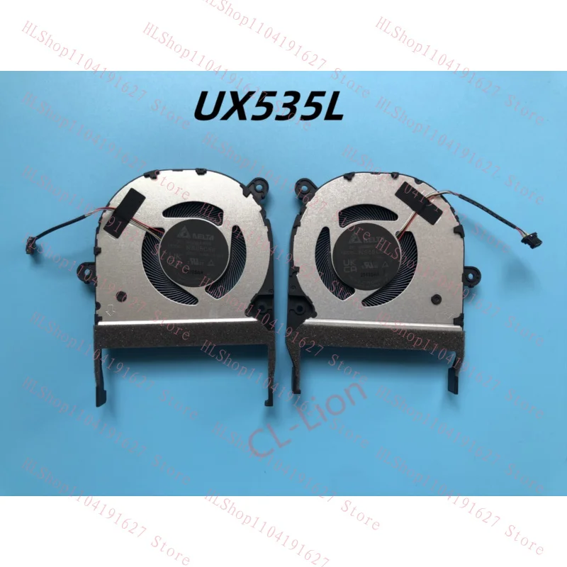 Новый вентилятор охлаждения процессора и графического процессора для ASUS ZenBook UX535L UX535LI UM535Q UX535QE DC5V
