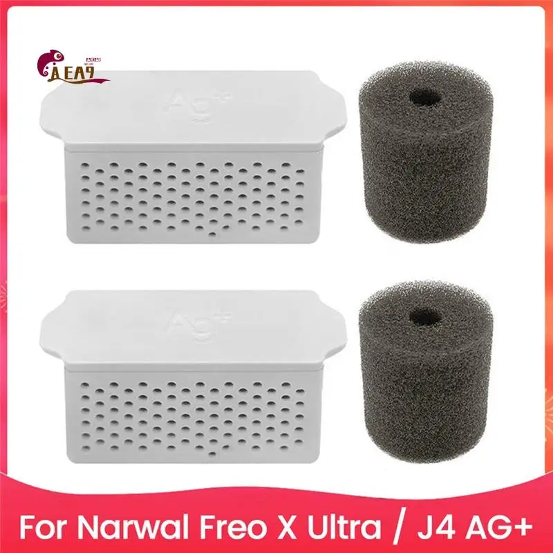 AEA9-For Narwal Freo X Ultra/J4 Robot Ag+ Sterilization Silver Module Water Tank Foam Filter Vacuum Cleaner Accessories