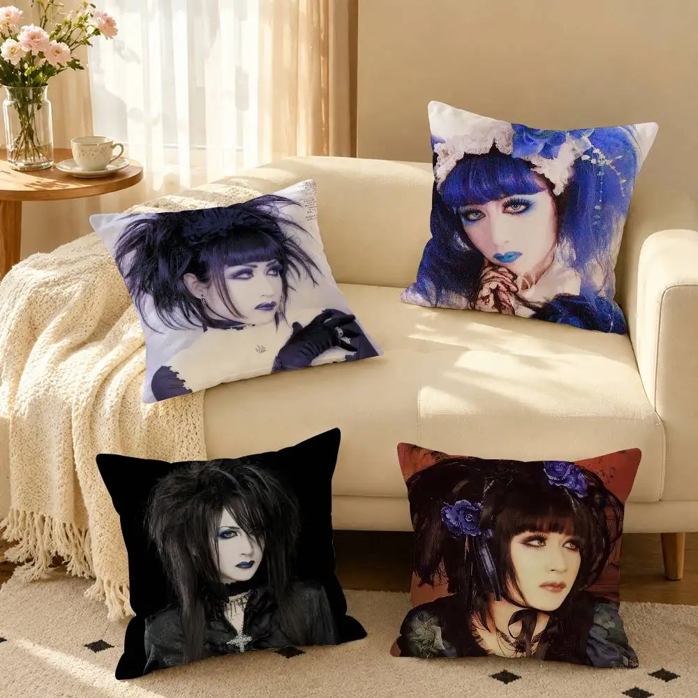 Mana M-Malice Gothic Mizer  Pillow Case Square Double-Sided Sofa Cushion Cover Bedroom Bedside Pillow