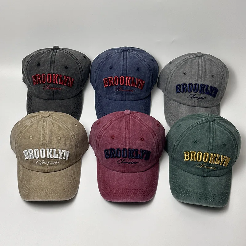 Customize Washed Cotton Mesh Breathable Baseball Cap Made Old Ripped Light Board Caps Men Women Tide Vintage Hat Fashion Gift