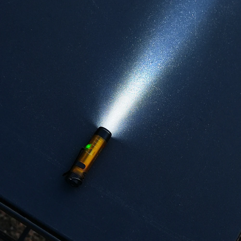 

LED Outdoor Mini Flashlight with Magnetic Hook Small Handheld Flashlight Type-C Charging Pocket Size Work Light for Camping Tent