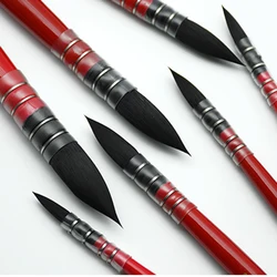 Round Watercolor Paint Brush Artist mop French Style Nylon Painting Brushes for Acrylic Water Color Gouache Oil Painting