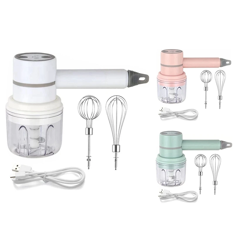 Mélangeur électrique sans fil pour centre commercial, batteur alimentaire polyvalent portable pour œufs Assad, crème fouettée, hacher, gar1995