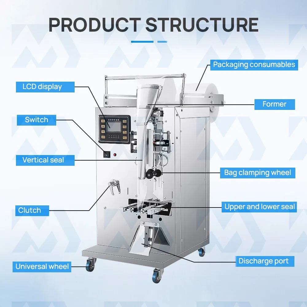 Машина для упаковки жидкостей Машина для обчистки количественного наполнения 50-150 мл