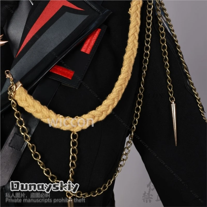 Anime Game Love And Deepspace Cosplay Heroine Caleb Xia Yizhou Costume Air Captain Punk Uniform Long Wigs Girls Woman Customized