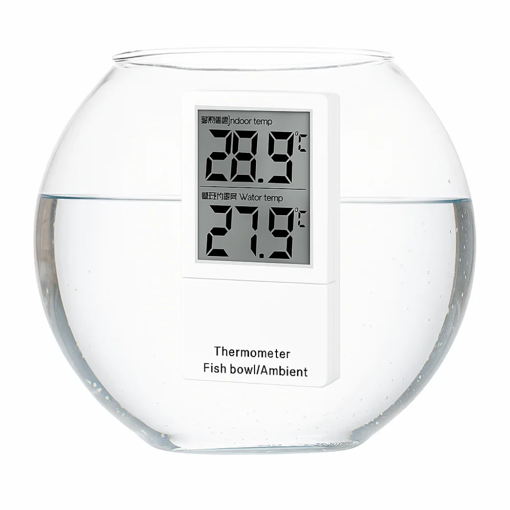 Display digitale LCD Mini termometro per acquario Misuratore di temperatura dell'acqua galleggiante impermeabile Indicatore verticale