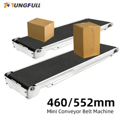 Mini Belt Conveyor 24V Stainless Steel Vending Machine Conveyor 460MM-552MM Track Cargo Lane Automatic Conveyor Belt