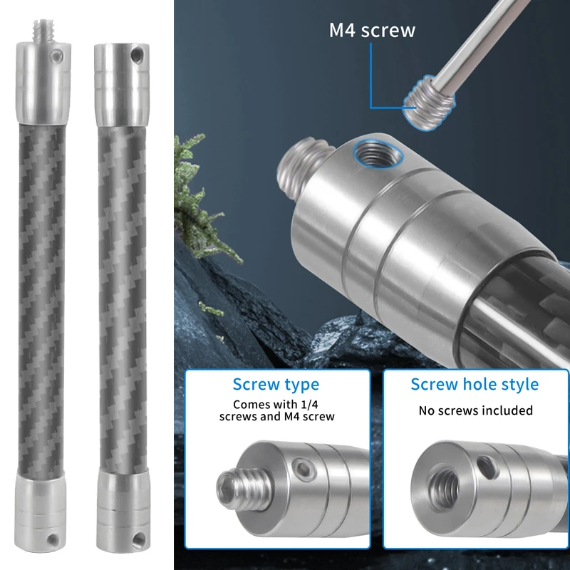 Палка для селфи, удлинитель из углеродного волокна, удлиненный стержень с винтом 1/4 дюйма для экшн-камеры Gopro 13 12 Insta360 X4 Go 2, крепление FOV Палка для селфи, удлинитель из углеродного волокна, удлиненный стержень с винтом 1/4 дюйма для экшн-камеры Gopro 13 12 Insta360 X4 Go 2, крепление FOV