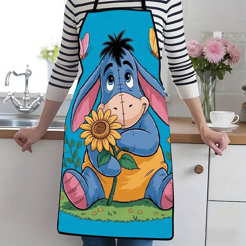 1pc Winnie the Pooh Eeyore Sunflower Butterflies Apron, perf