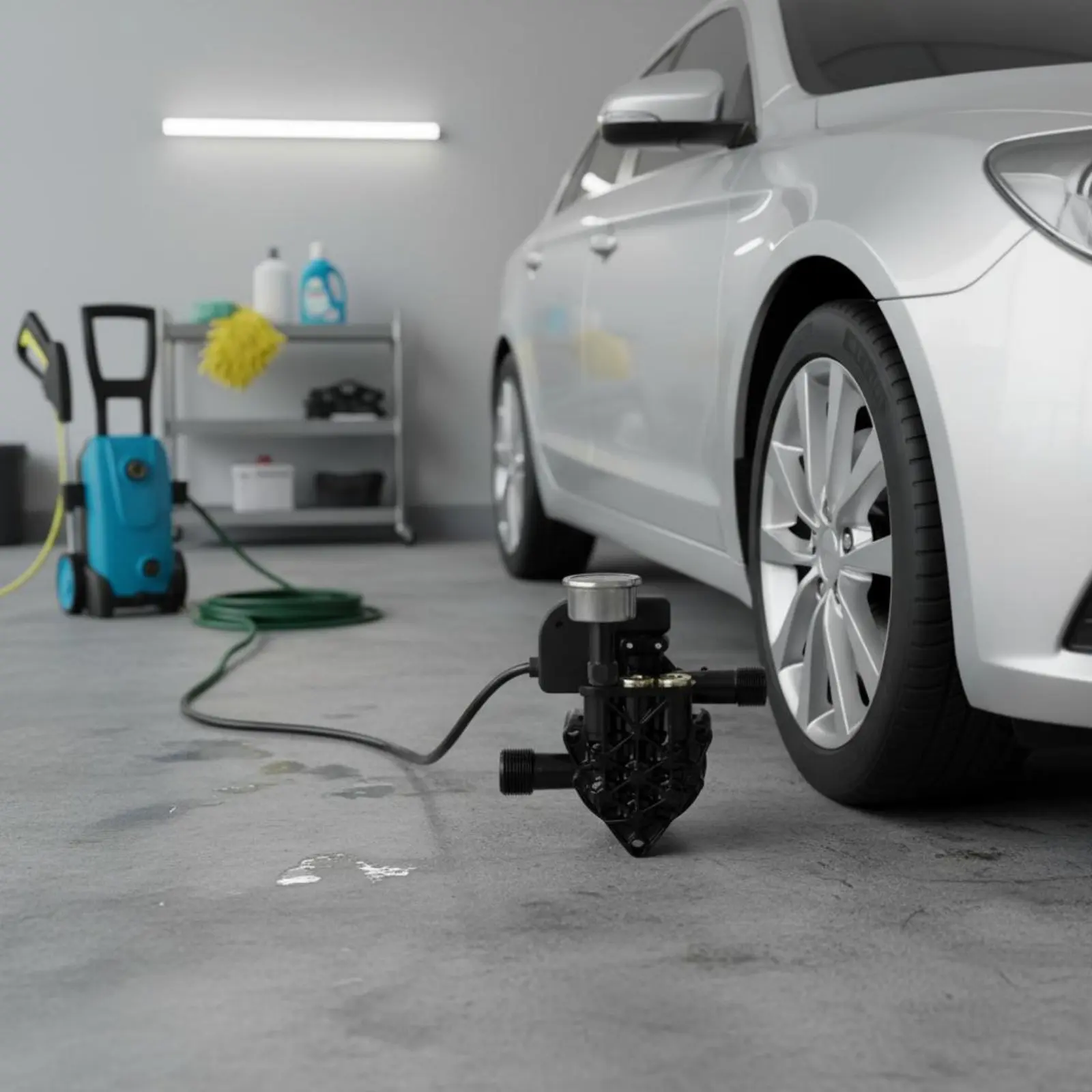 High Pressure Washer Pump Head Home Use High Pressure Pump Head Equipment Part Direct Replacement Easy to Install for Mechanics
