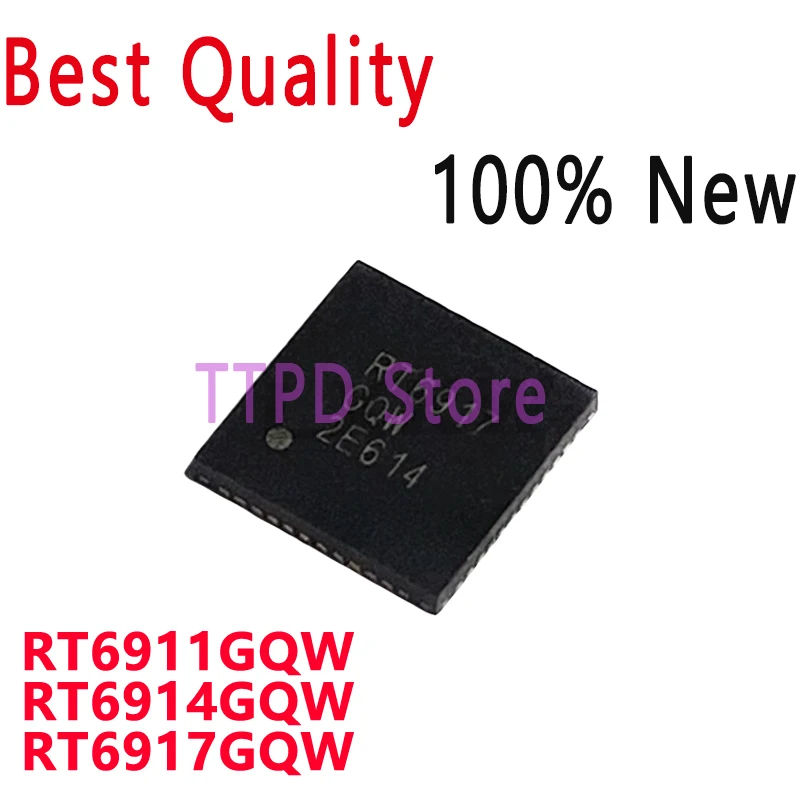 2-5/PCS New Original RT6911GQW RT6914GQW QFN40 RT6917GQW QFN48 LCD Chip In Stock