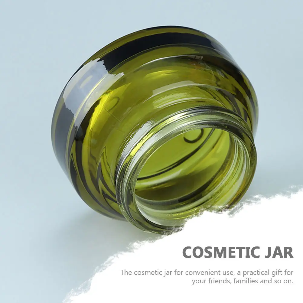 

Набор из 4 дорожных стеклянных контейнеров для крема для лица: Премиальные, компактные, легкие флаконы для кремов по уходу за кожей в дорогу