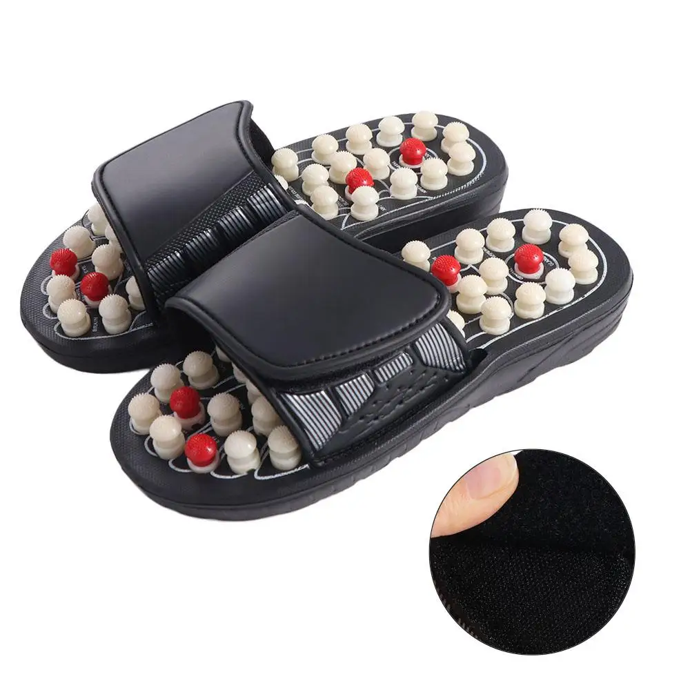 Rotating Foot Massage Shoes Anti-slip Healthy Acupressure Massage Slippers Feet Care Reflex Stress Reflexology Sandals Women