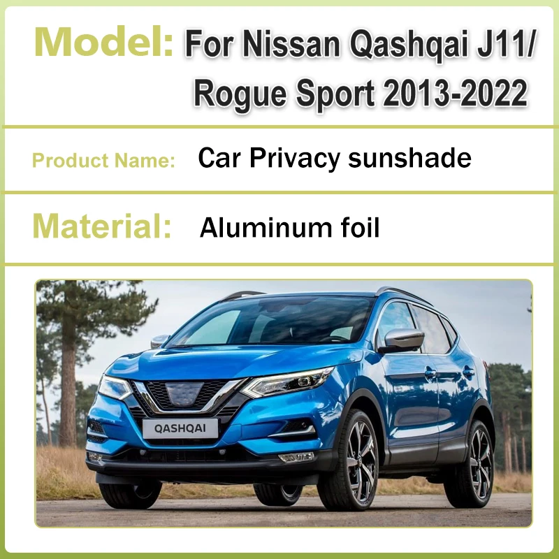 

Car Sun Visor For Nissan Qashqai J11 Accessorios Rogue Sport 2013-2022 Front Windshield Sunshade Heat Insulation Summer Bodykits
