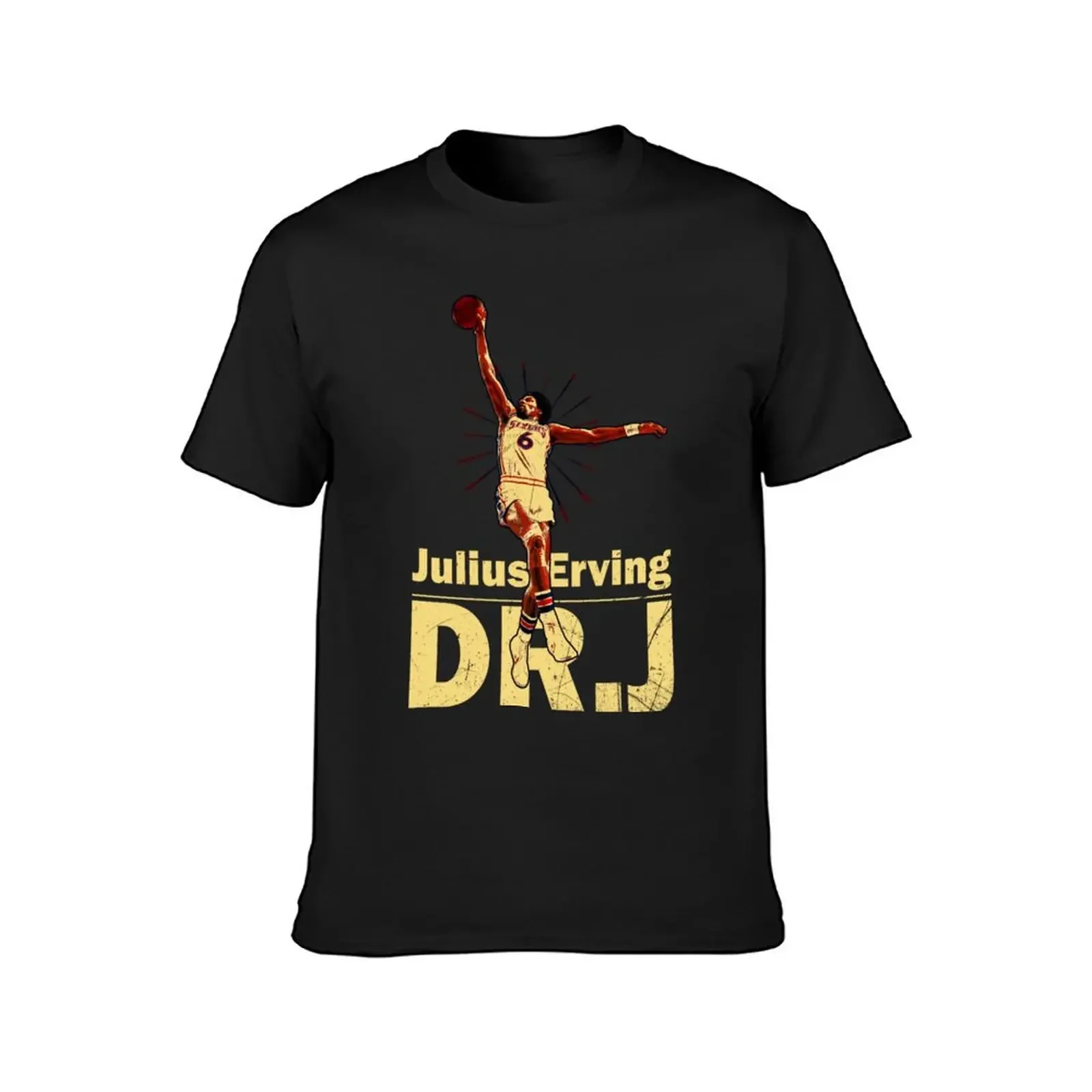 Dr.J Julius Erving - Old School Dunk D T-Shirt custom shirt anime designer shirts mens t shirts casual stylish