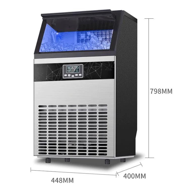 220V/50Hz 80kg ice maker for commercial use