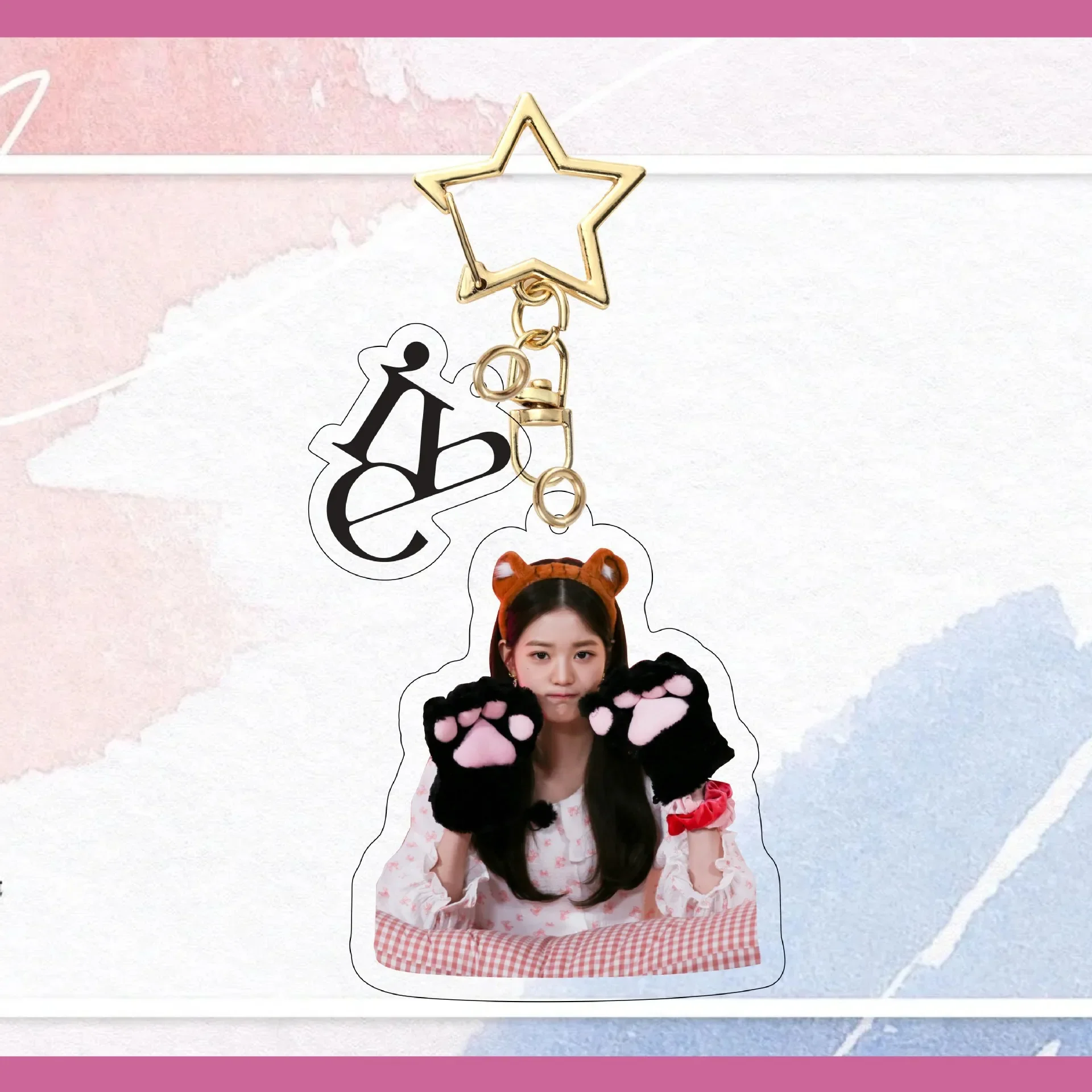 Korean Girl Group's Yujin Gaeul Wonyoung LIZ Rei Leeseo New Acrylic Keychain Backpack Pendant Celebrity Accessory Friend Gifts