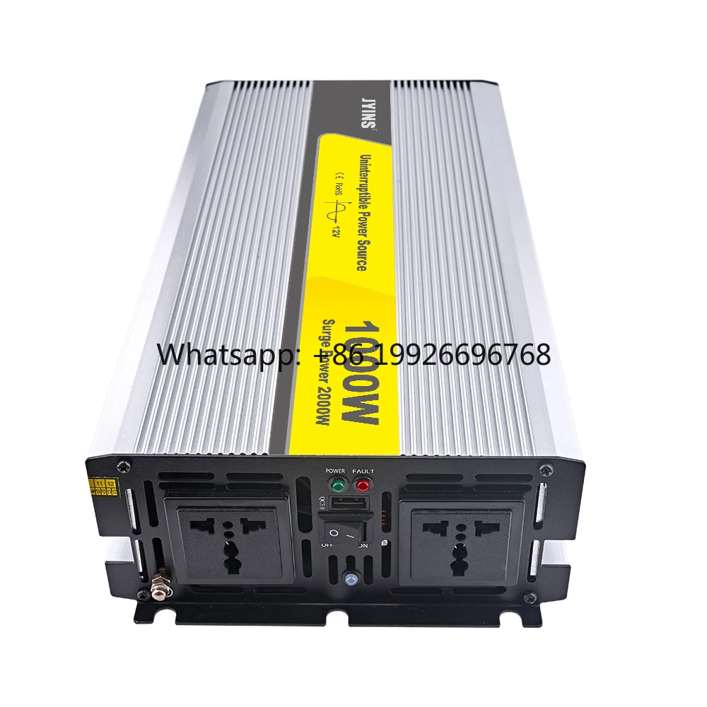 

Инвертор солнечной энергии UPS 1000 Вт с зарядным устройством, чистая синусоида, одноканальный выход