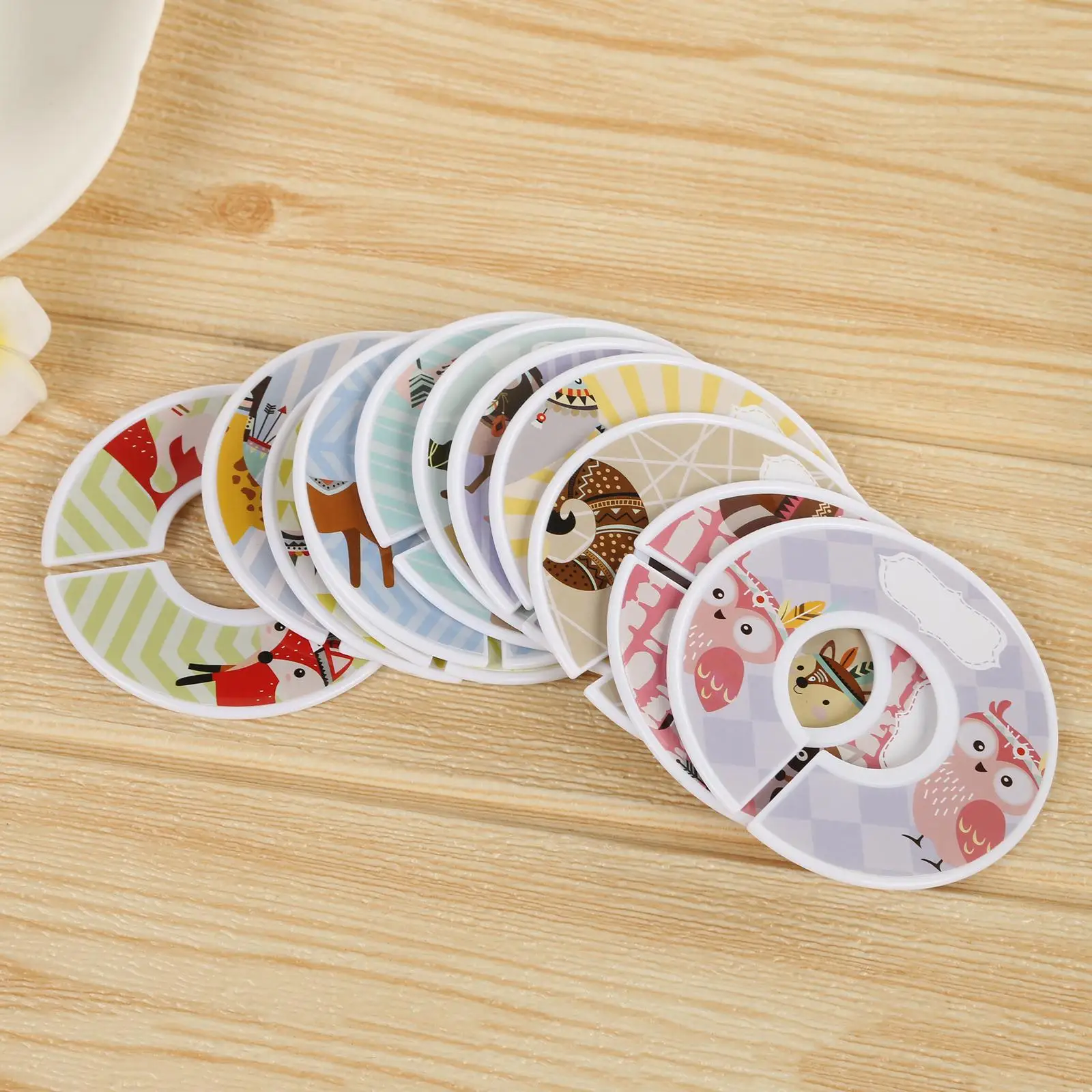 Blank Round Clothing Size Divi - огляд і ціна Baby Clothing Hanger Dividers
