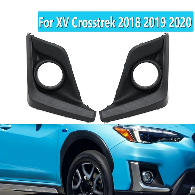 1Pair Front Bumper Fog Light Cover 57731FL092 57731FL082 For Subaru Crosstrek VX 2018-2020 Parts Fog Lamp Bezel Trim Frame