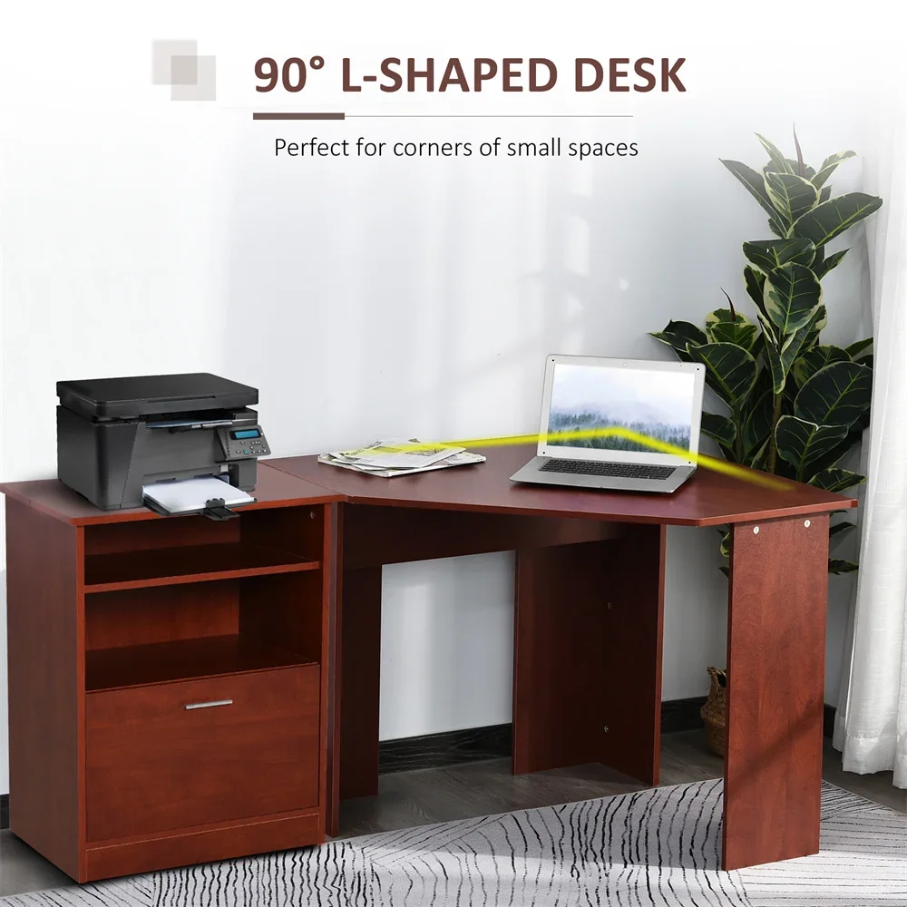 

Office Desk,Combines with 2 open shelves and 1 drawer,fit for home office,study,ding room,Modern-style,water-resistant,Natural