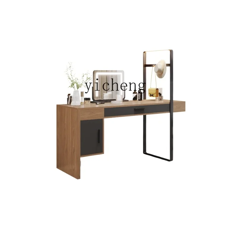 

Tqh Dressing Table Bedroom Three-Color Light Effect Modern Simple Multi-Functional Storage Integrated Light Luxury Makeup Table