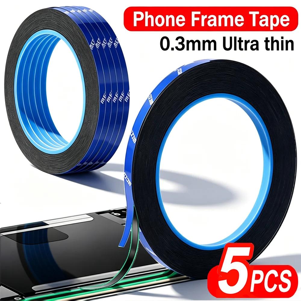 0.3mm Ultra-thin T3 3mm Screen Frame Dual Sided Tape Highly Conformal Strong Adhesive for Phone Curved-screen Tablet LCD Repair