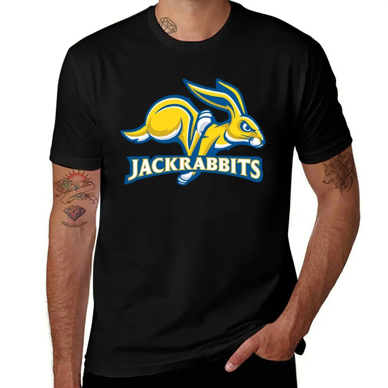 Jackrabbits-State, Dakota-South T-Shirt t shirt for man 100 percent cotton T-Shirt