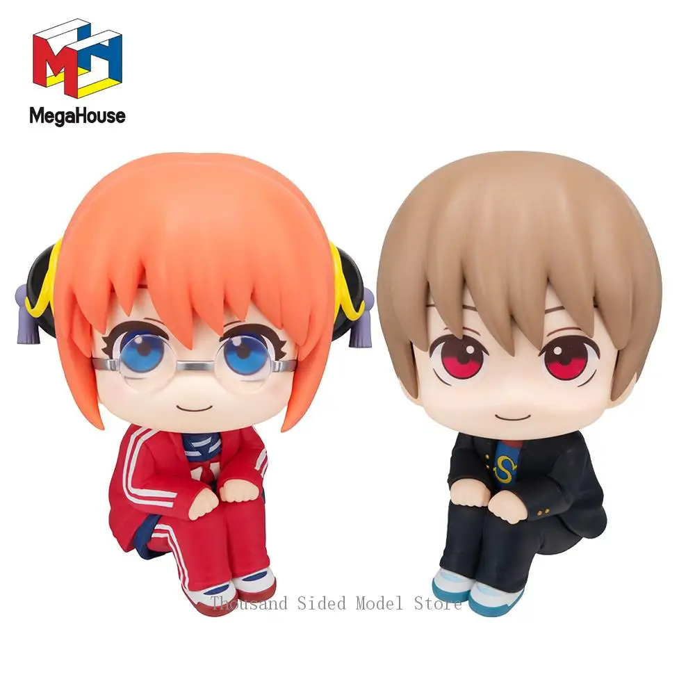 Originele MegaHouse Look up 3-nen Z-gumi Ginpachi Sensei Kagura Okita Sougo Action Figure PVC Model Collectible speelgoed 11 CM