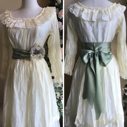 Satin Silk Wide Belt Women Bowknot Sash Strap Belt Japanese Style Lace Up Waistbands Party Decor Satin Corset Ribbon