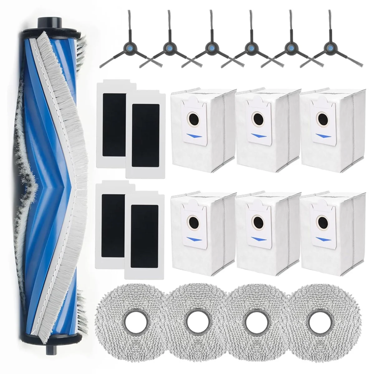 

Parts for ECOVACS DEEBOT T30s Robot Vacuum Accessories Kit,Robot Replacement Main Side Brush Filters Mop Dust Bags