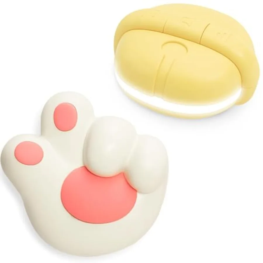 Cat Paw Doorbell, Cute Anime Wireless Door Chime 1000ft Wireless Range, 38 Musical Ringtones Timbre, Mute Mode with LED Flash P